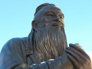 confucius, statue, chinese